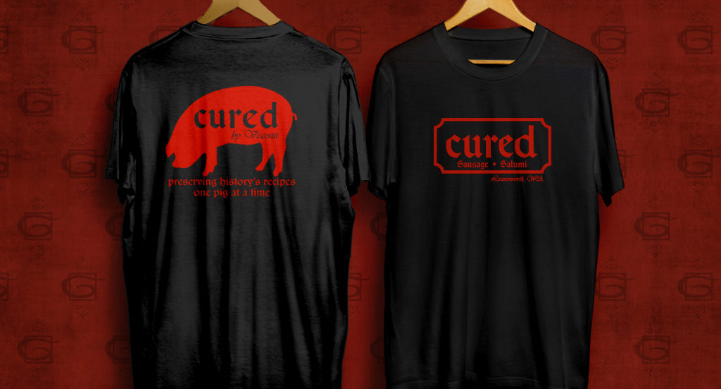 Cured T shirt mockup