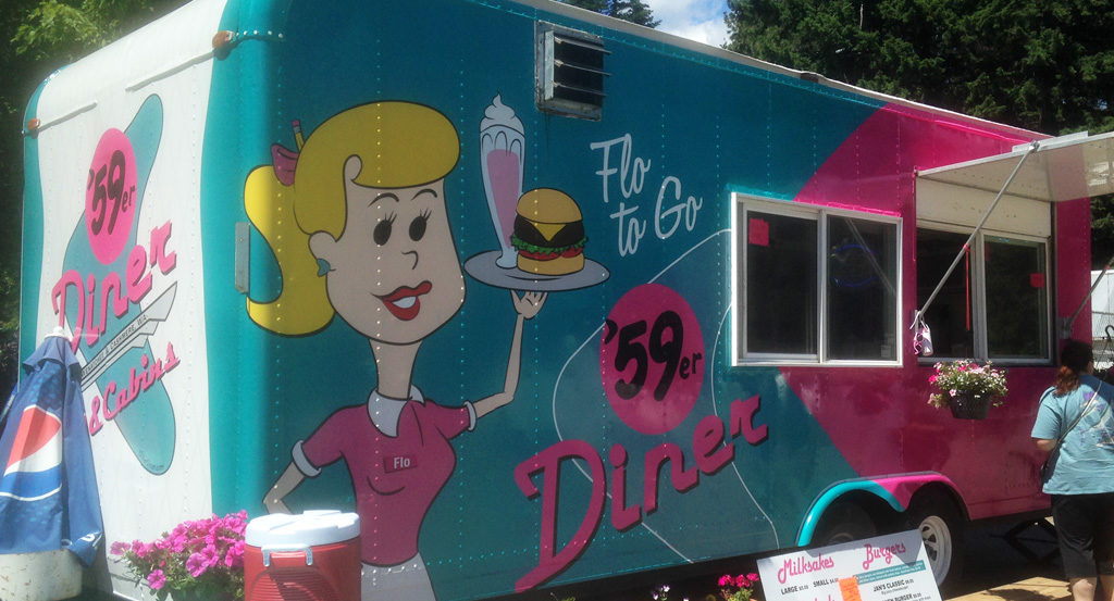 59er Diner food truck wrap