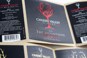 Cherry Valley Winery label