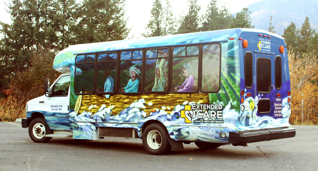 Extended Care bus graphics