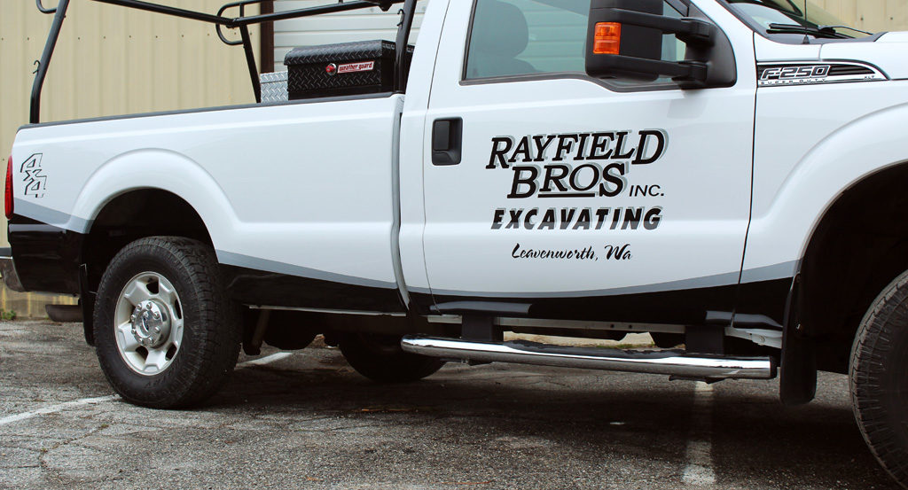 Rayfield Bros truck graphics