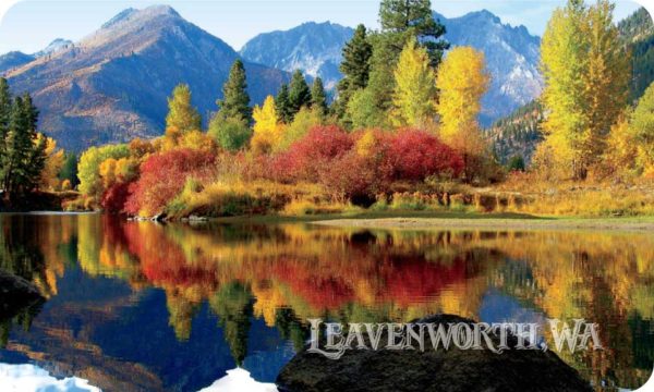 Leavenworth River in the Fall Magnets (10-pack)